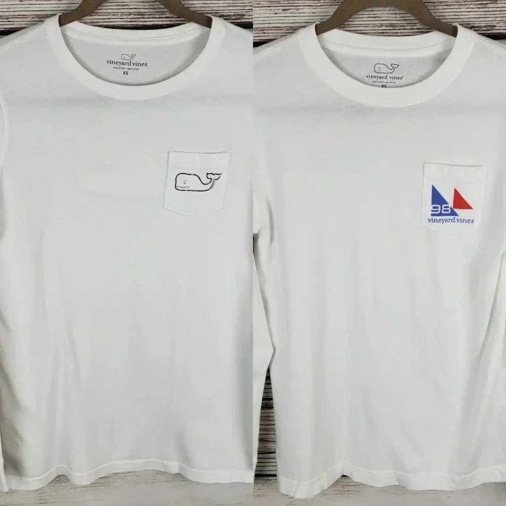 Lot of 2 Vineyard Vines XS Long Sleeve Tee Shirts